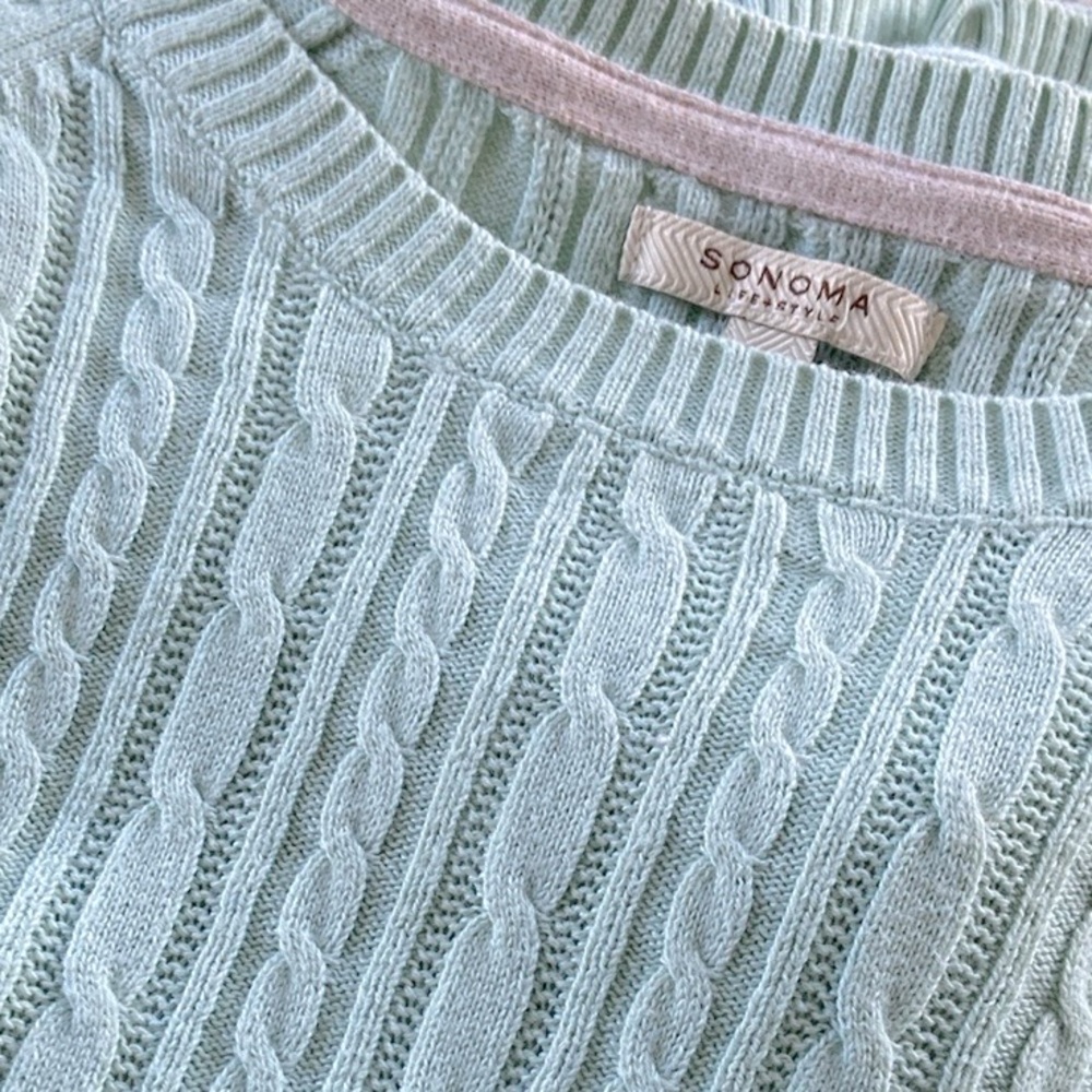 NWOT sonoma cable knit sweater XS